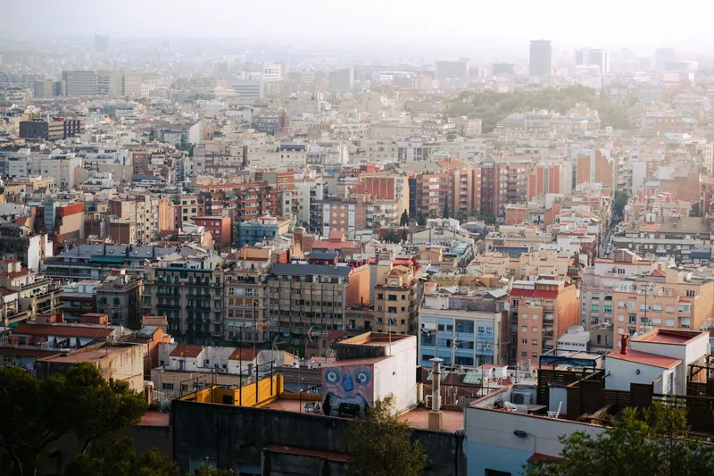 Vista aérea del Eixample de Barcelona